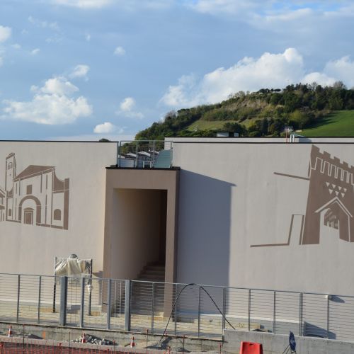 Nuova scuola "Fracassetti" Fermo INVENI SRL impresa edile a Montefano in provincia di Macerata e in tutto il Centro-Nord Italia per opere pubbliche