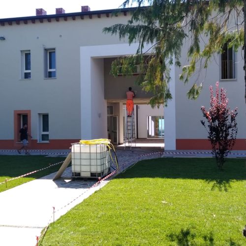 Scuola "Romolo Murri" Gualdo INVENI SRL impresa edile a Montefano in provincia di Macerata e in tutto il Centro-Nord Italia per opere pubbliche